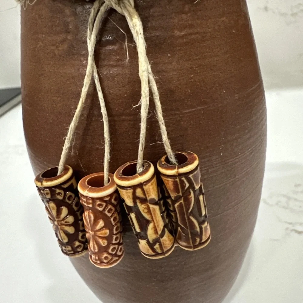 Signed 7” Terra Cotta Vase With Rustic/Tribal Aesthetic